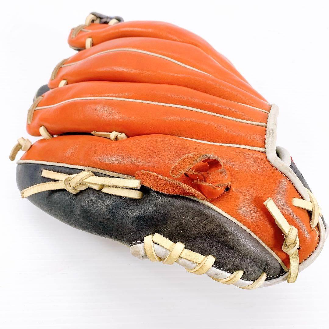 Rawlings グローブ 右利き用　オレンジ×ネイビー Rawlings グローブ 右利き用 オレンジ×ネイビー - メルカリ