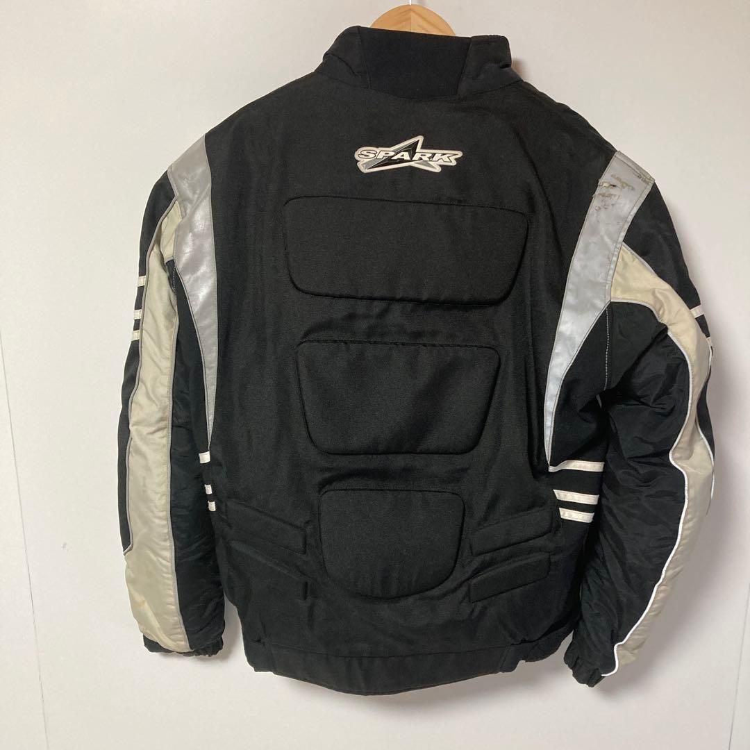 STARK バイクジャケット 黒|白 Mサイズ