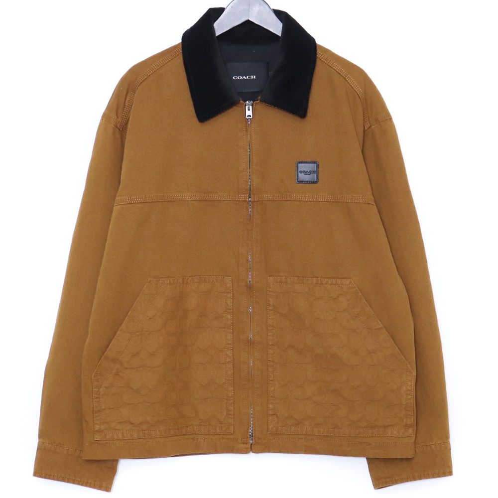 COACH ブラウン ライダースジャケット 中古・古着通販】COACH (コーチ) シングルライダースジャケット