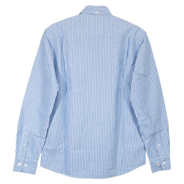 SUPREME シュプリーム OXFORD STRIPE L S B.D SHIRT オックスフォード ストライプ ロングスリーブ ボタンダウン シャツ 長袖 ブルーサイズM octk