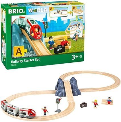 BRIO (ブリオ) WORLD 8の字スターターセット 33773「全26ピース」対象年齢 3歳~ (電動車両 電車 おもちゃ 木製 レール)