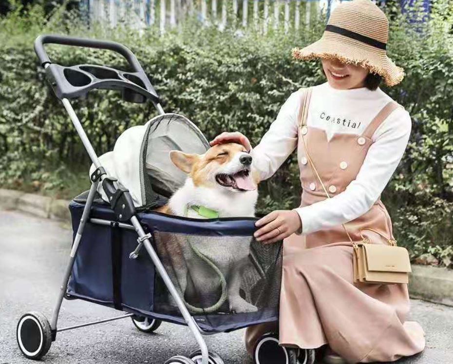 折りたたみ ペットカート ペットバギー お出かけ 旅行 小型犬 中型犬 ドッグカート ペット用 ペット 洗濯 折り畳み コンパクト 軽量 軽い