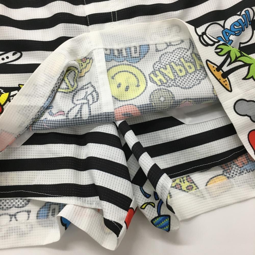 20-60代 人気ファッションブランド 超美品】ダンスウィズドラゴン 白×黒 キュロットスカート 11号～