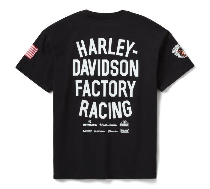ハーレーダビッドソン ファクトリーレーシングTシャツ - メルカリ