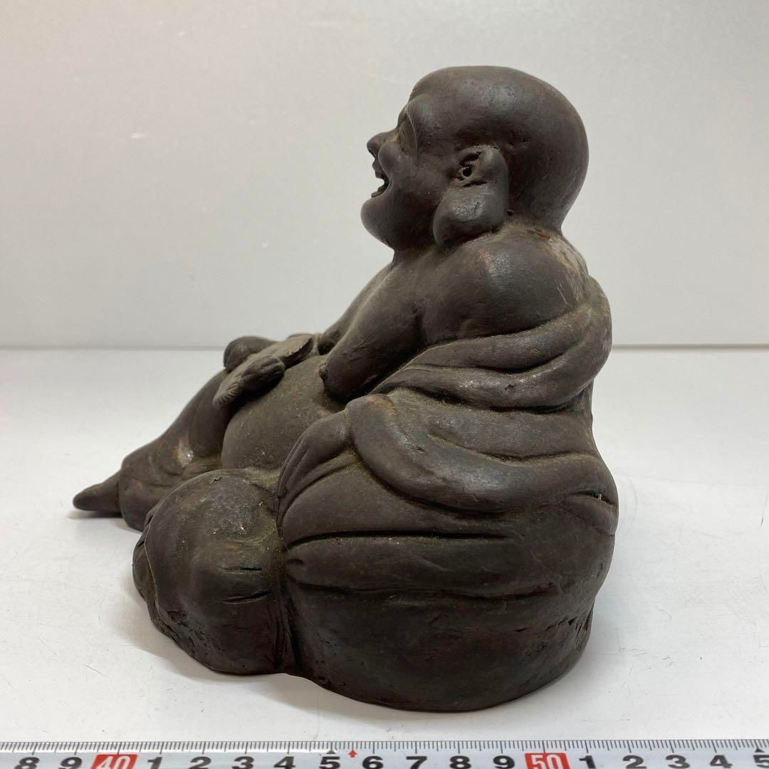 備前焼 布袋 置物 高さ20cm 東金6-0203② - メルカリ