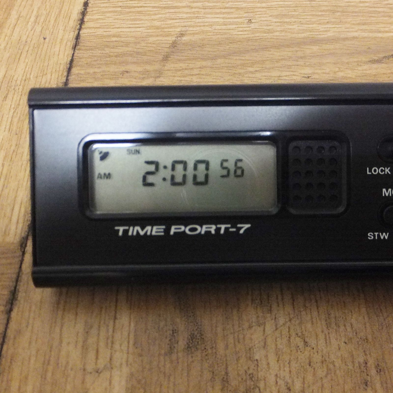 R425 セイコー TIME PORT 7 DA701K 昭和レトロ 置き時計 10