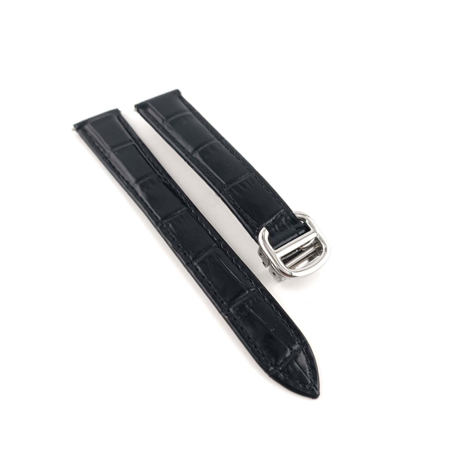 16mm 腕時計 社外品 ベルト ブラック 黒 【対応】 カルティエ タンク