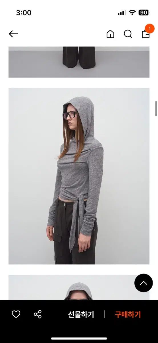 lcdc アシンメトリー フリル フード