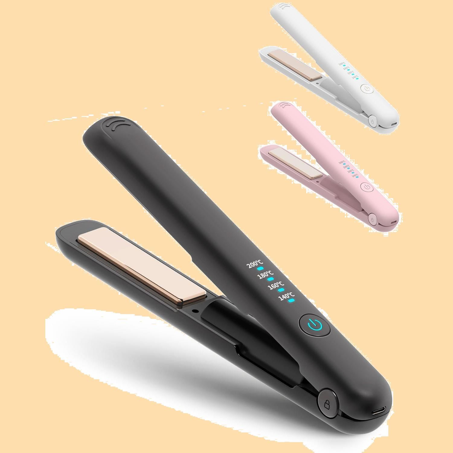 ヘアアイロン コードレス 2WAY カール/ストレートヘアアイロン 19mm