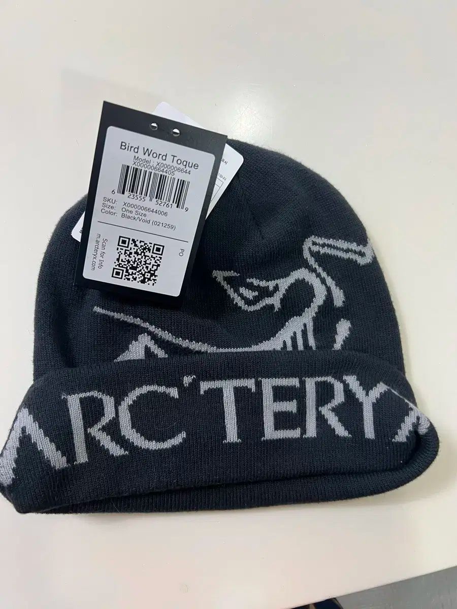 【メーカー再生品】 ARC´TERYX Bird Word Toque ブラック/ボイド 正規店購入 帽子