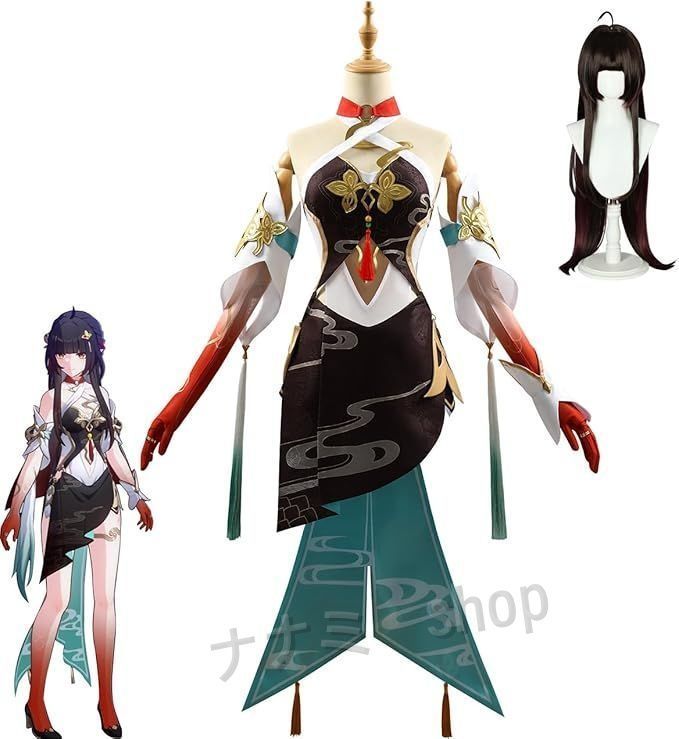 ??崩壊 スターレイル 霊砂 レイサ コスプレ衣装 豪華版 フルセット コスプレ衣装 アクセサリー ウィッグ付き-靴追加 可 コスチューム