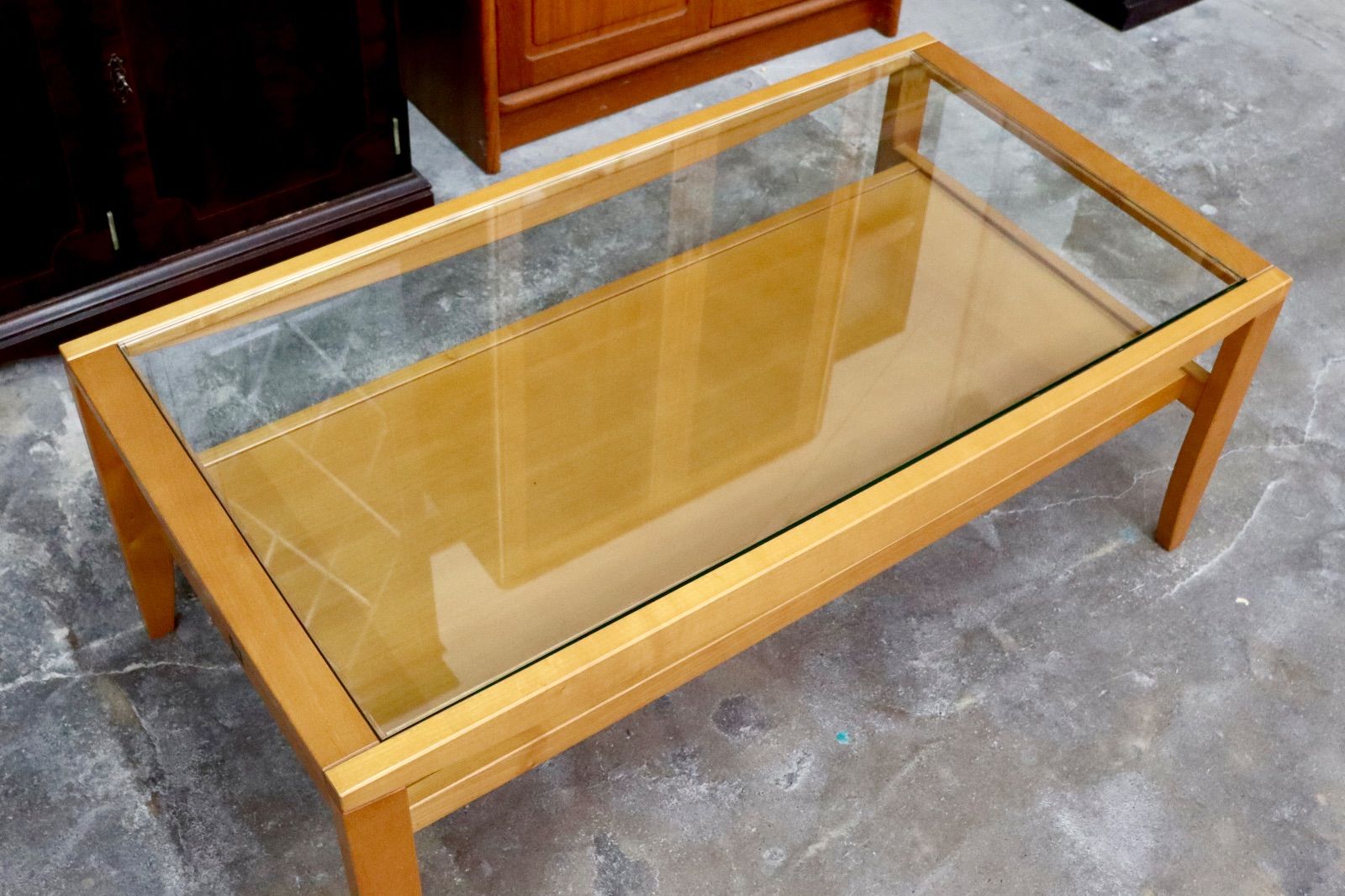 限定 GMIH232○コスガ KOSUGA センターテーブル ローテーブル リビングテーブル ガラステーブル 机 カントリー ナチュラル 北欧スタイル 優れた