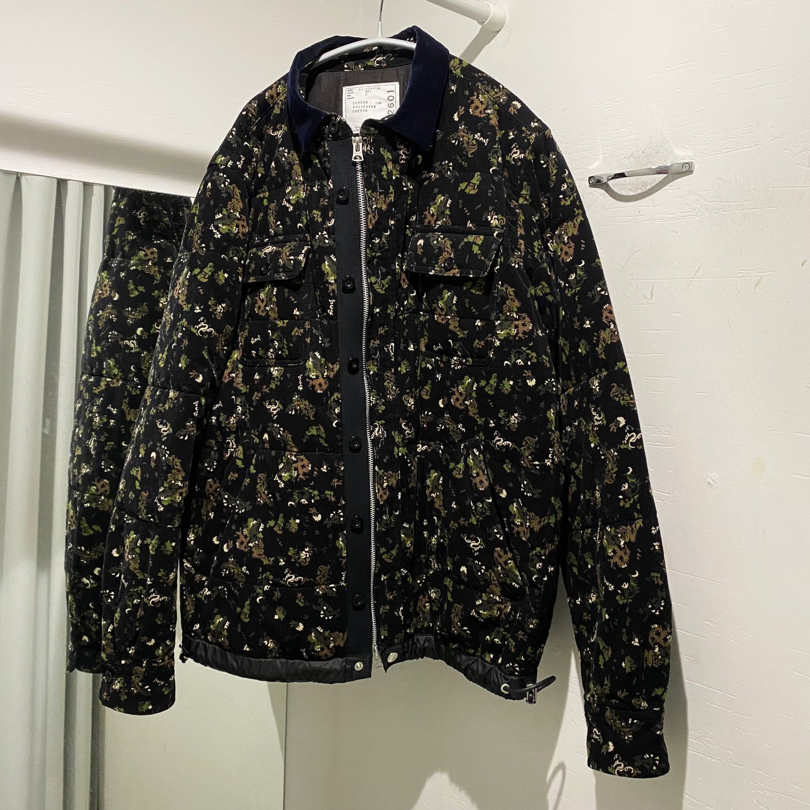 sacai サカイ　リーフプリントブルゾン sacai - Sacai バンダナ プリント ブルゾンの通販 by CYCLE