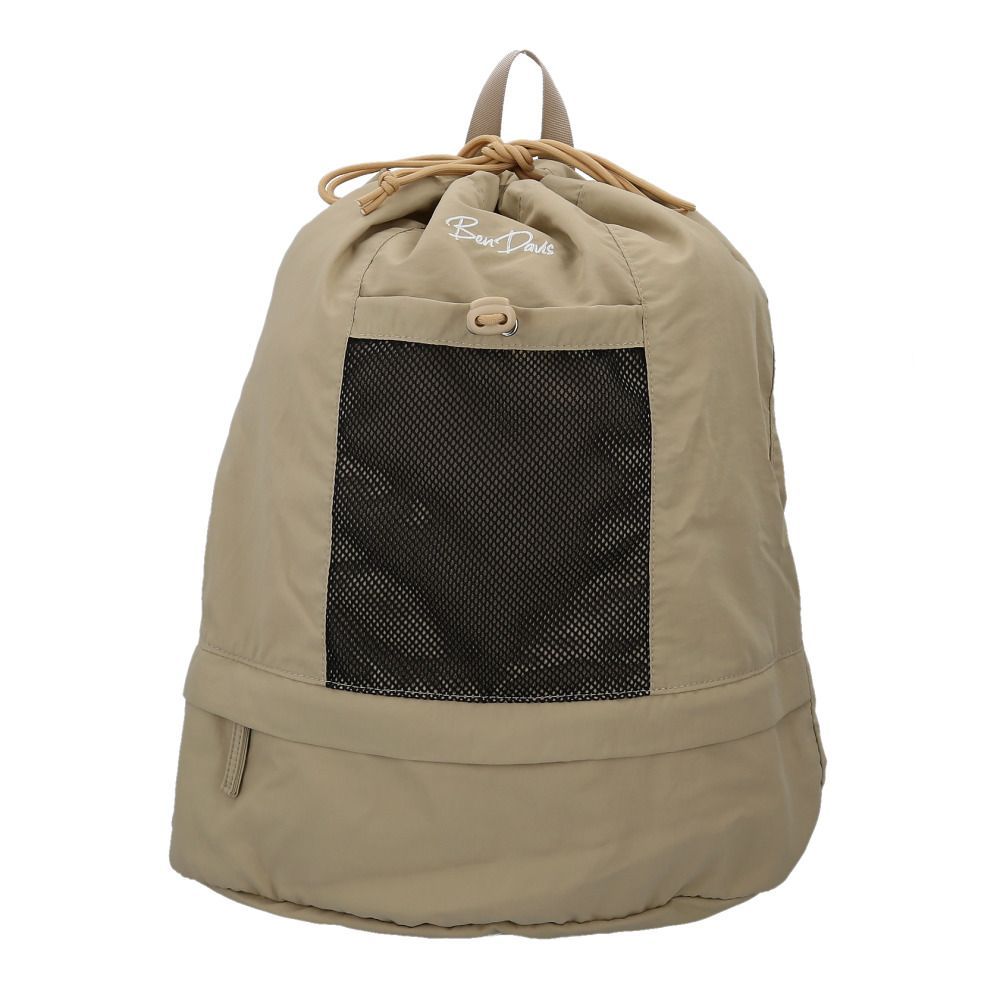 BEIGE  BEN DAVIS ベンデイビス STRING DAYPACK ベンデイビス リュック BEN DAVIS BDW-8365 リュックサック デイパック バックパック ナップザック 通学 通勤 中学生 高校生 女子 男子 収納 メンズ