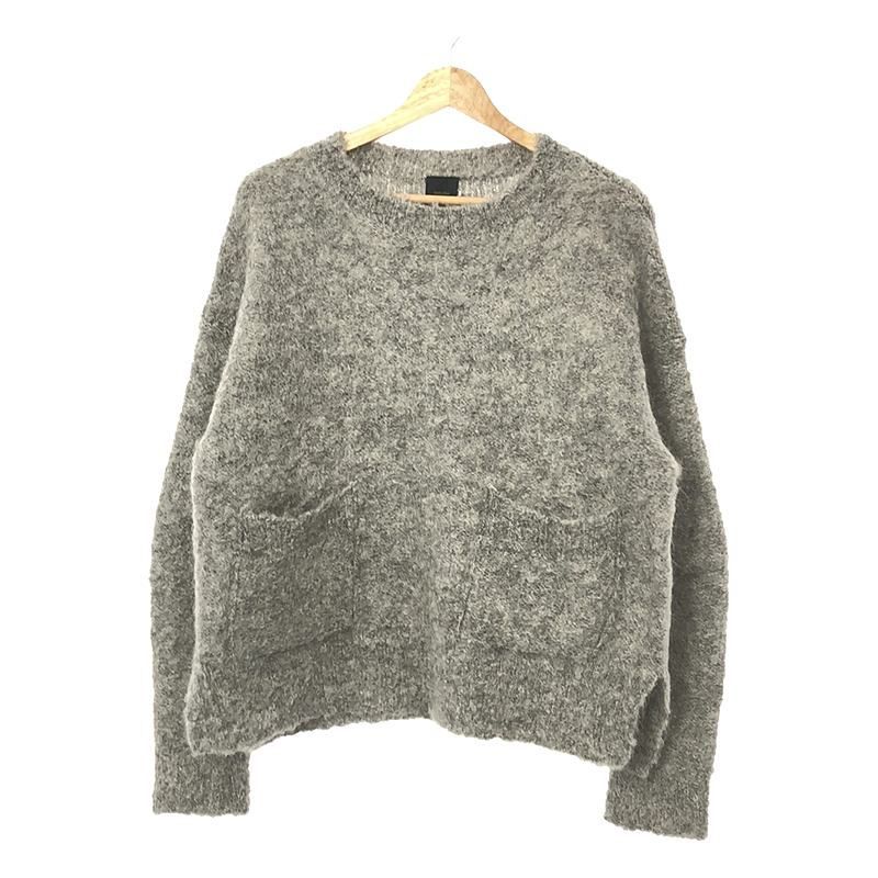 【美品】  Spick and Span / スピックアンドスパン | 2022AW | リングヤーンクルーネックプルオーバー ニット | F | グレー | レディース Spick and Span / スピックアンドスパン | 2022AW | リングヤーン