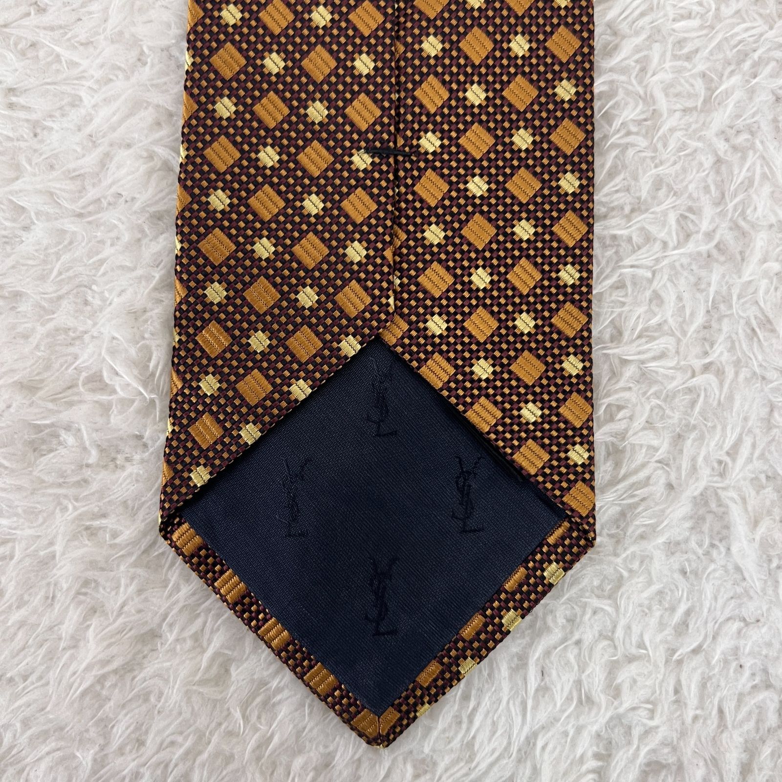 美品》YVES SAINT LAURENT (イヴサンローラン) シルクネクタイ