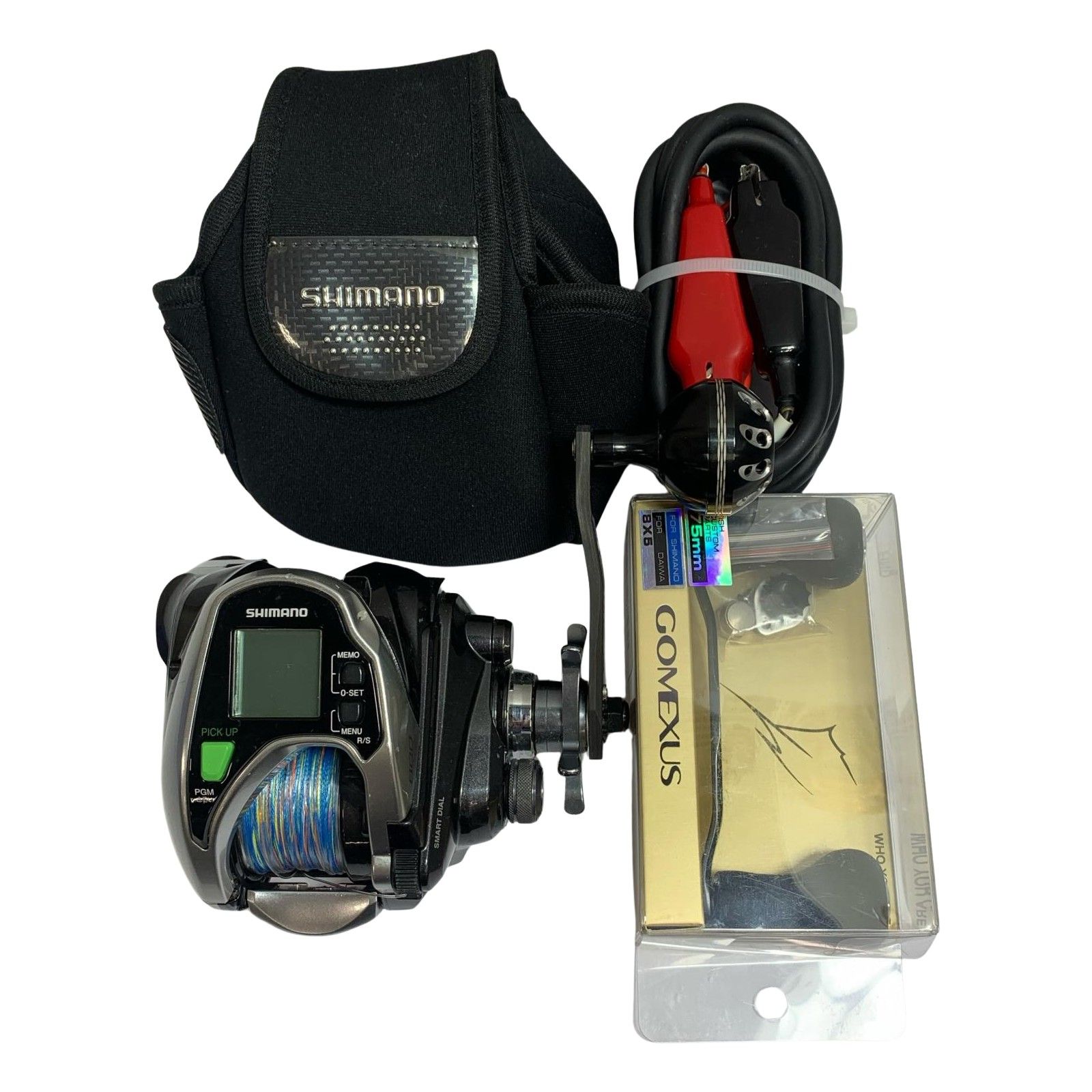 SHIMANO シマノ フォースマスター800 替えハンドル 電源コード付 時間102H 距離41.2km 03295