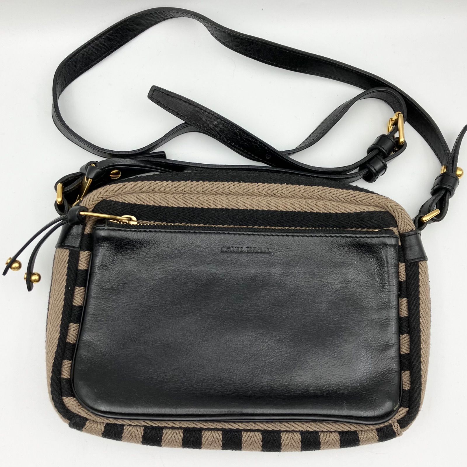 SONIA RYKIEL ソニアリキエル ウール×PUレザー ショルダーバッグ 写真4/42｜ソニア リキエルのアイコンバッグ「ル・コパン