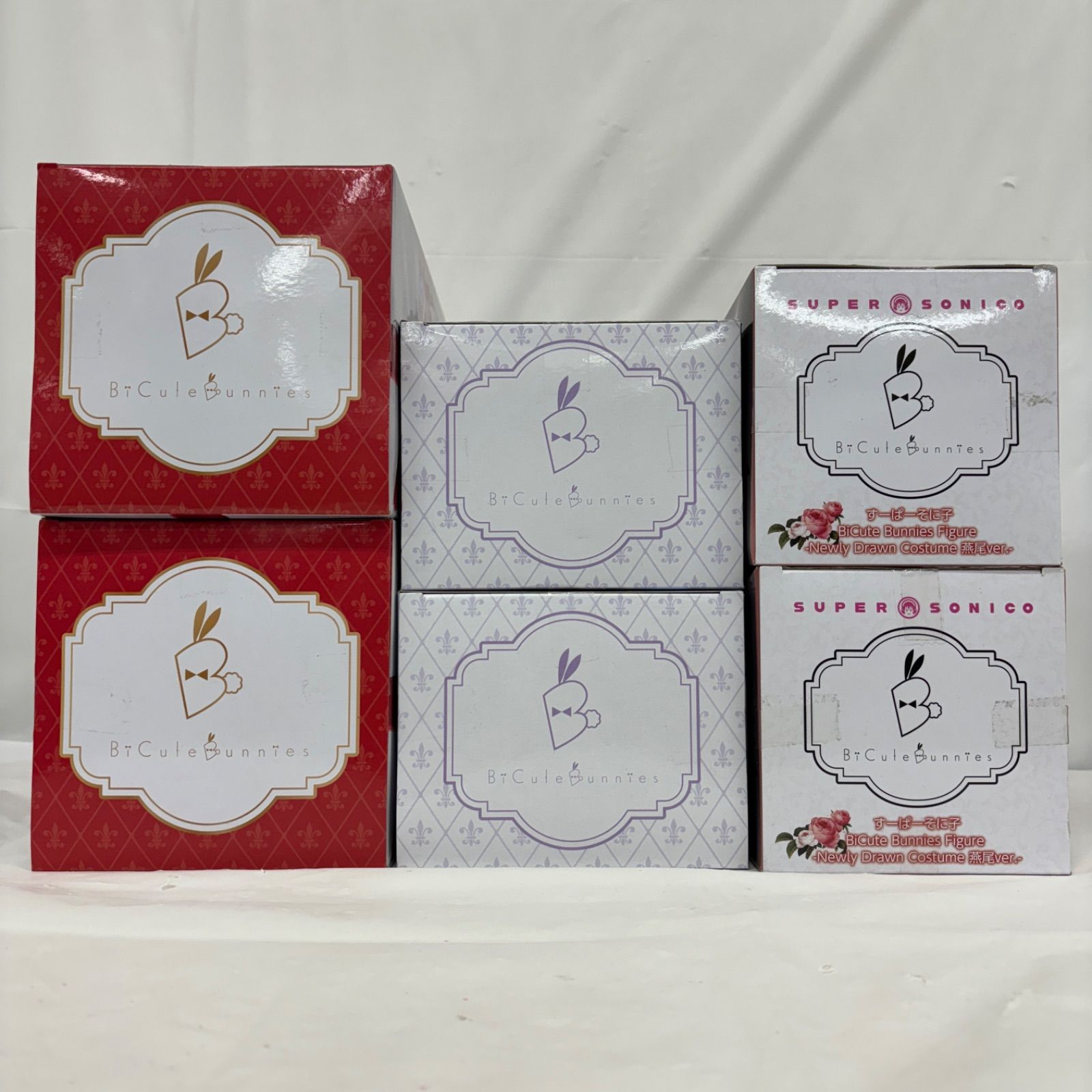 未開封 すーぱーそに子 BiCute Bunnies Figure 6個セット Red