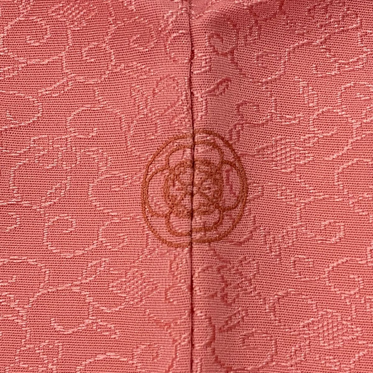 平和屋着物□極上 色無地 黄海松茶色 風景地紋 さが美扱い 逸品 CZAA4236s5