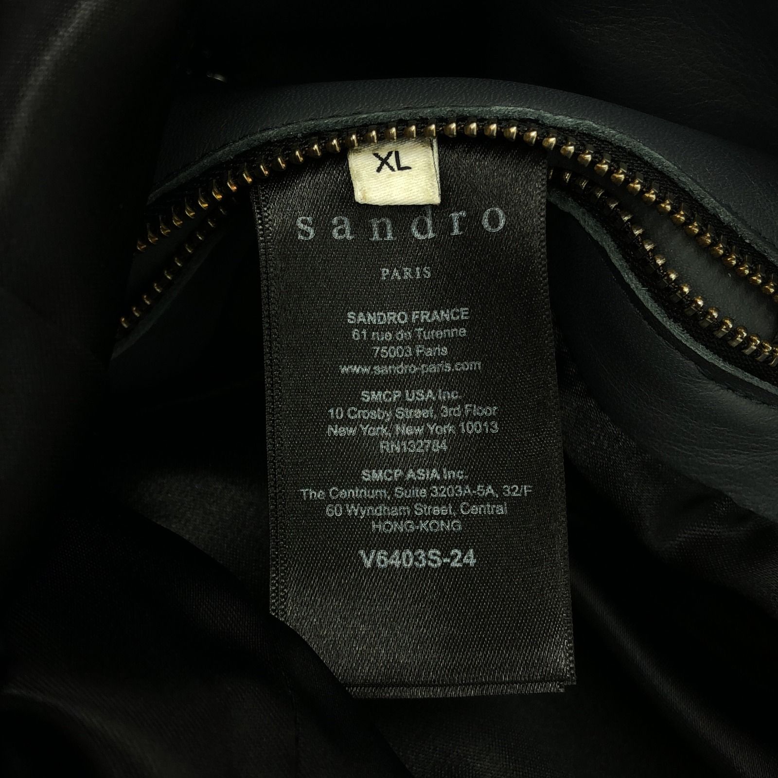 ＊人気＊ SANDRO  ヴィンテージレザー ジャケット サンドロ sandro ライダースジャケット レザージャケット カーフ