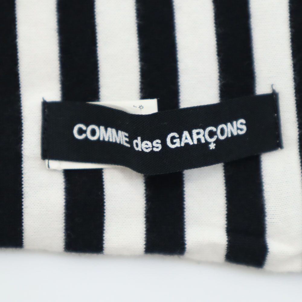 コムデギャルソン 日本製 ストライプ柄 ストール  ホワイト 他 COMME des GARCONS 大判 GE-K401 メンズ