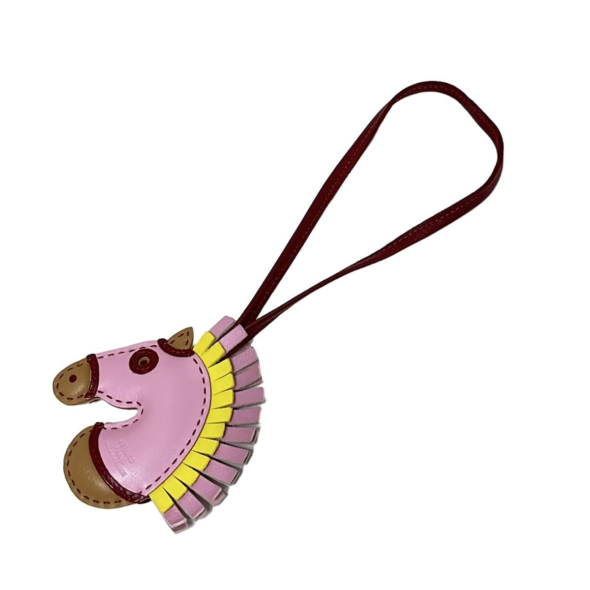 HERMES エルメス キーホルダー チャーム ジージーカマイユ チャイ×モーヴシルベストル×マルチ 馬