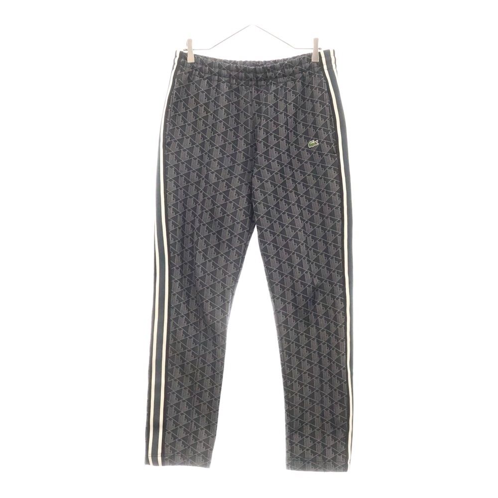 LACOSTE ラコステ Side Taping Monogram Jacquard Track Pants サイドテーピング モノグラム ジャガードトラックパンツ ジャージ ブラック XH1440