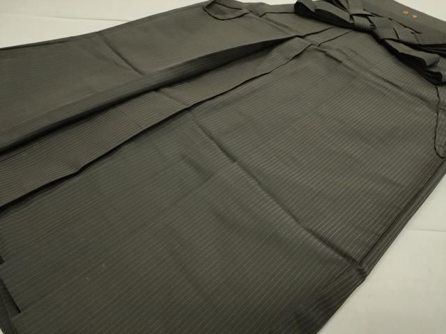平和屋着物●男性 馬乗り袴 縞 正絹 CAAY6796gh