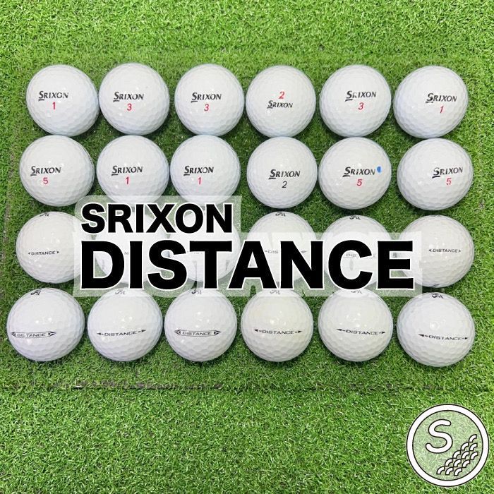 S46】SRIXON DISTANCE 白 ロストボール 24球 - メルカリ