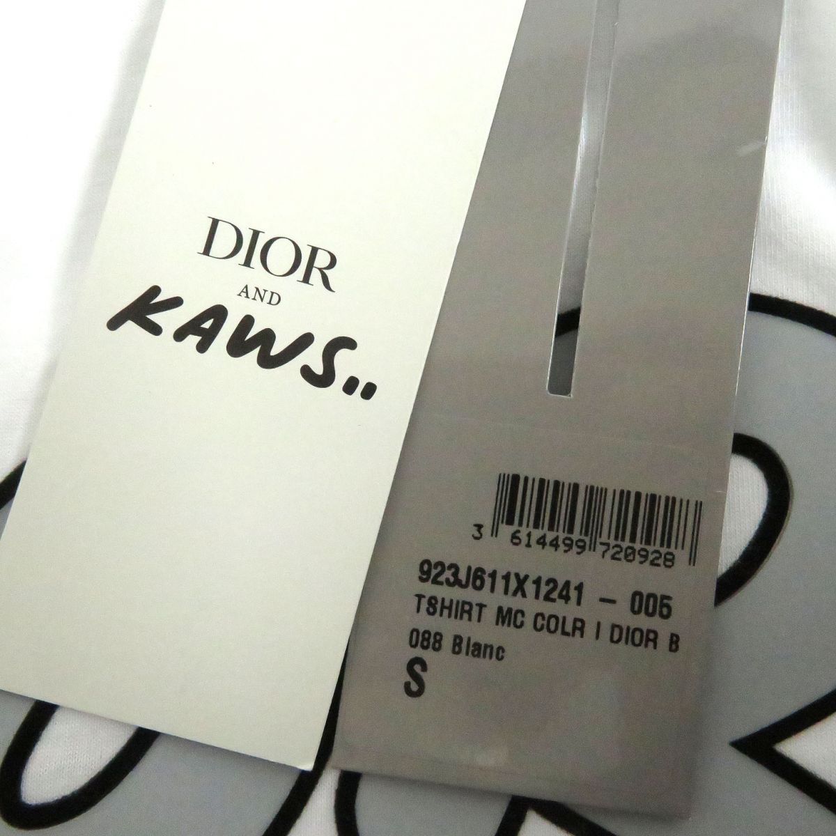 DIOR ディオール 19SS×KAWS BEE カウズ ビー刺繍 半袖シャツ ホワイト 923C520W6080