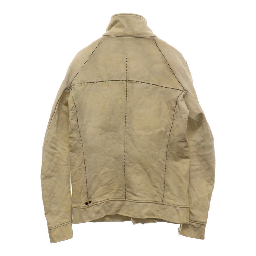 incanation 白鞣し ホースレザージャケット Horse Leather HORSE LEATHER MOTO #4 LINED - JP incarnation STORE