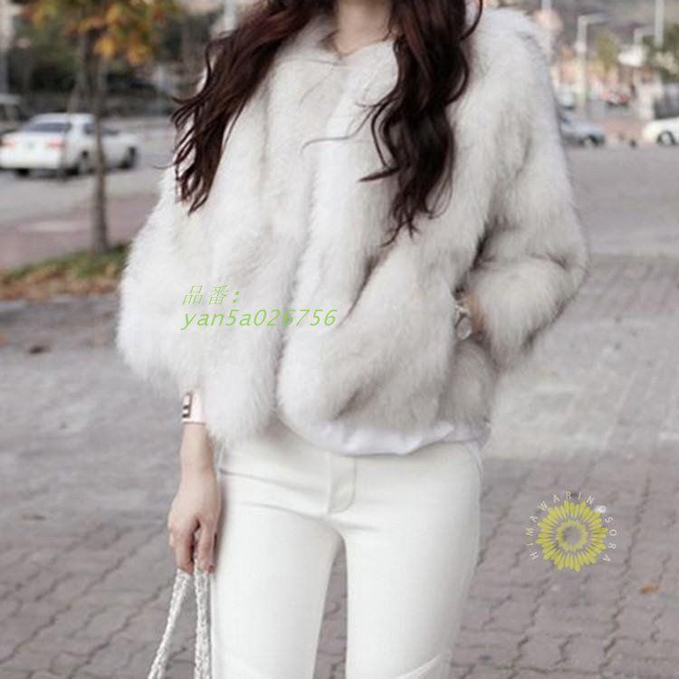 ファーコート フォックスファーコート レディース 冬 40代 新品 エコ