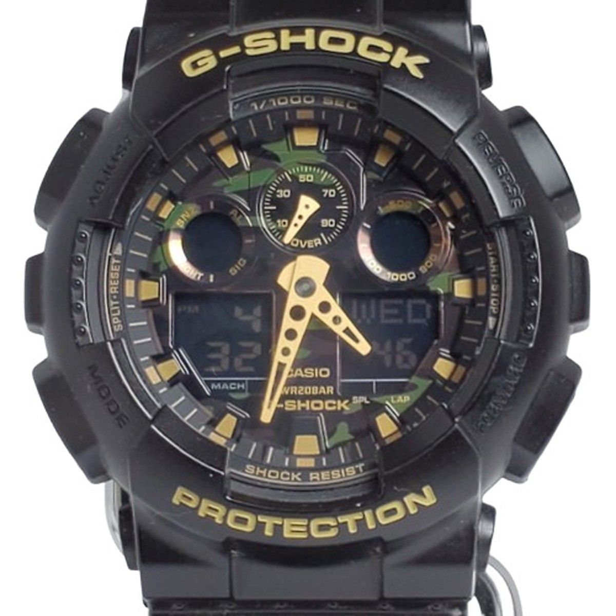 G-SHOCK ジーショック 腕時計 GA-100CF-1A9JF カモフラ G-SHOCK Gショック カモフラージュ 迷彩 腕時計 メンズ GA-100CF