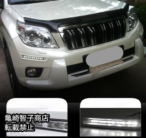 トヨタ ランドクルーザー プラド 2700 4000 左右LEDデイライト フォグランプ