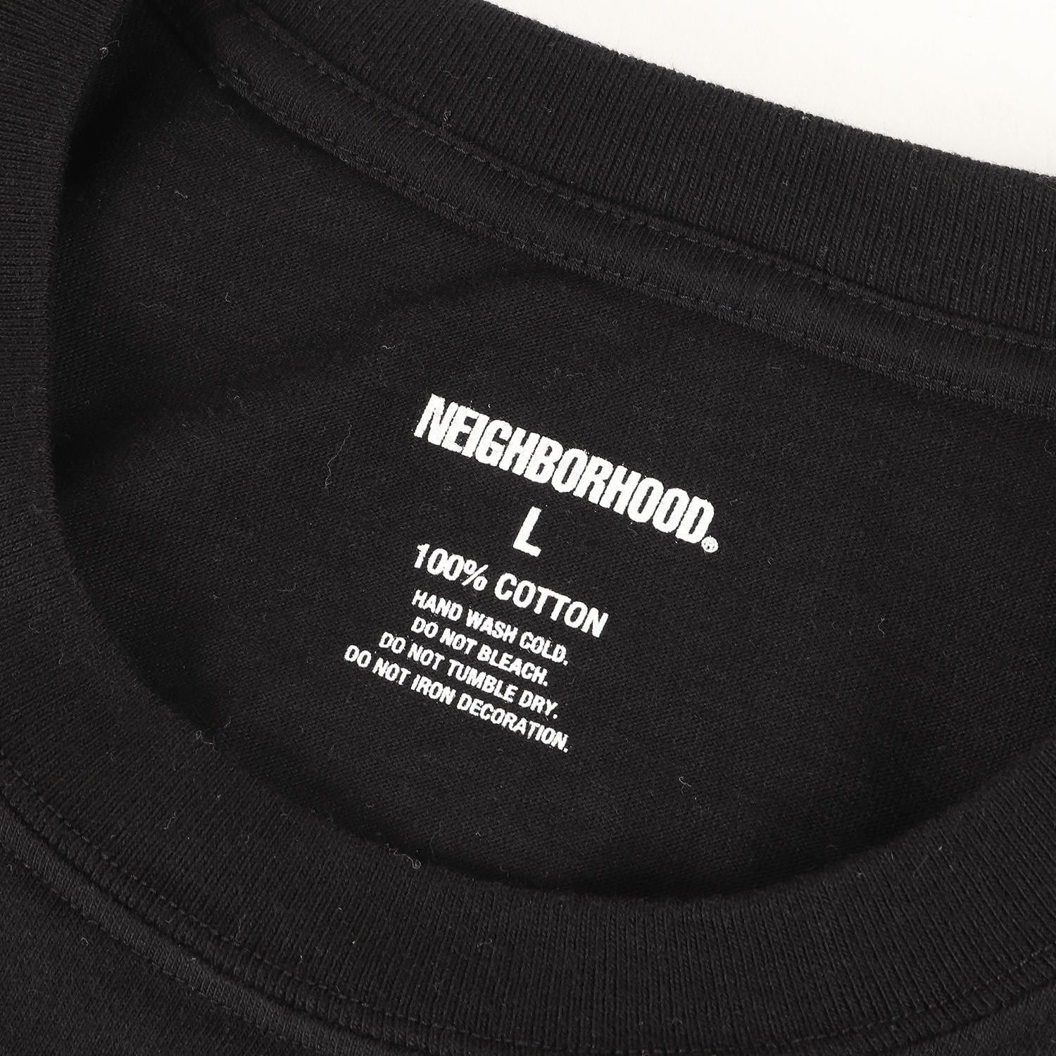美品】NEIGHBORHOOD ネイバーフッド Tシャツ ブラック 黒 サイズ:L  