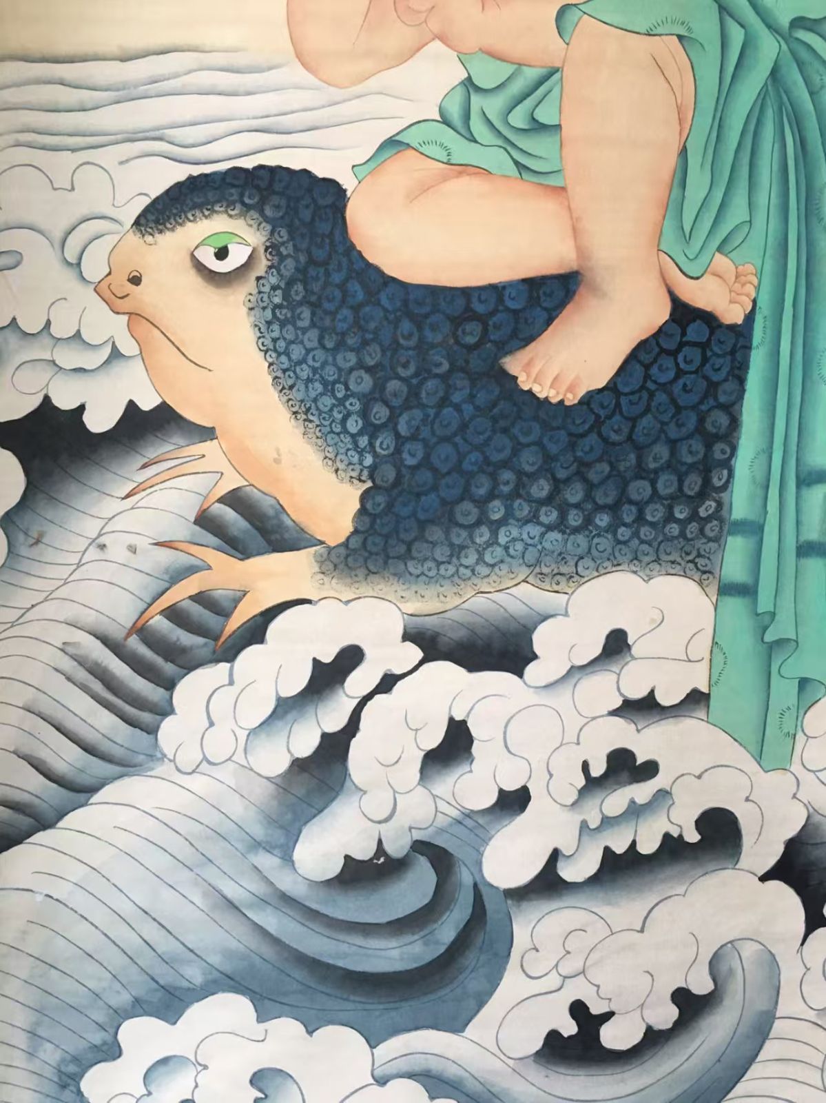 4尺純手描き作品.観賞品.文房置物.中国骨董25090702