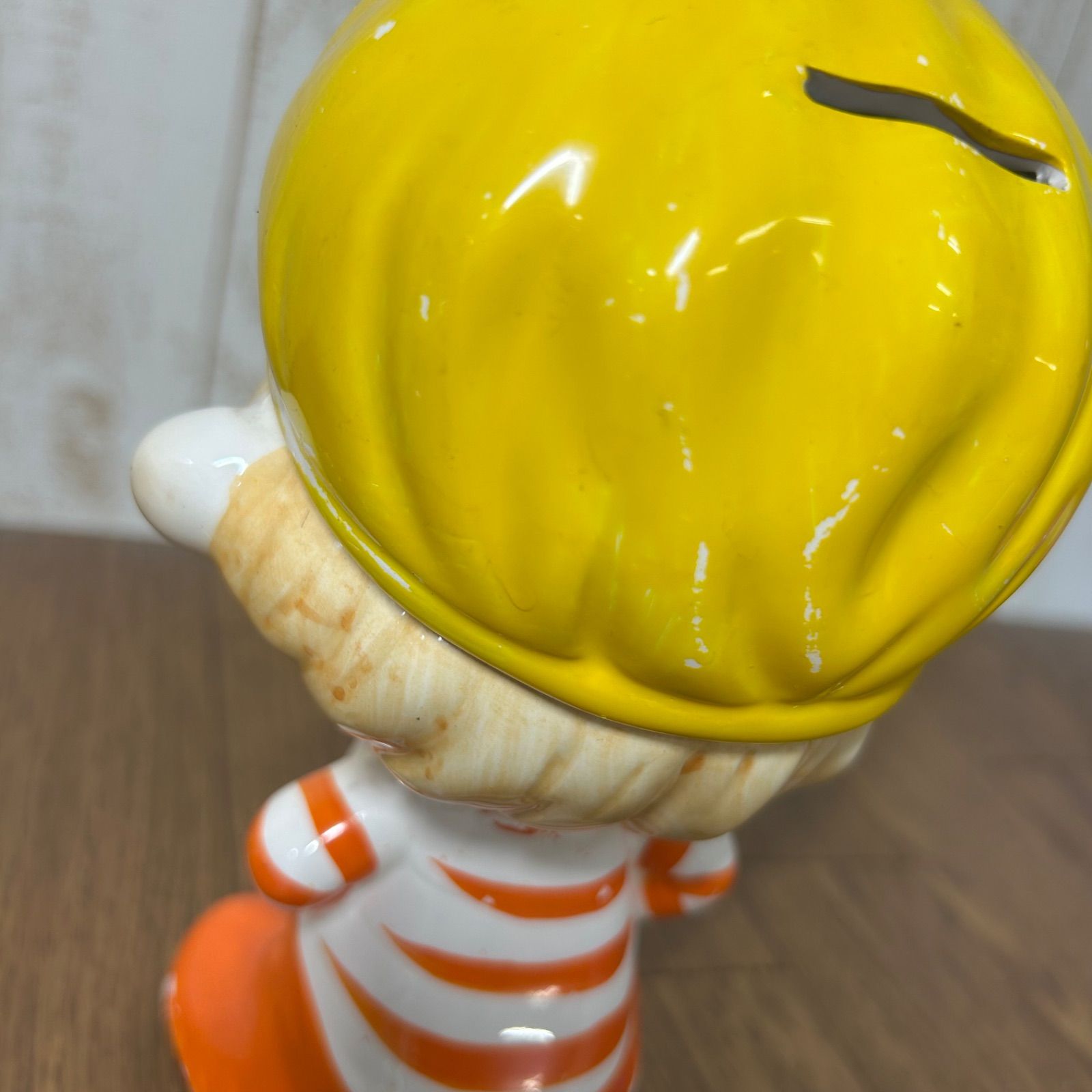 昭和レトロ 水森亜土 陶器 亜土ちゃん 貯金箱 キャラクター あどちゃん