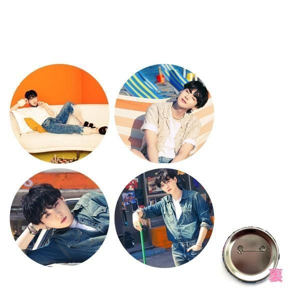 防弾少年団(BTS) - bts 防弾少年団 suga シュガ ユンギ 缶バッジ 缶バッチ 4個セット SUGA シュガ BTS バンタン 防弾少年団 缶 バッチ