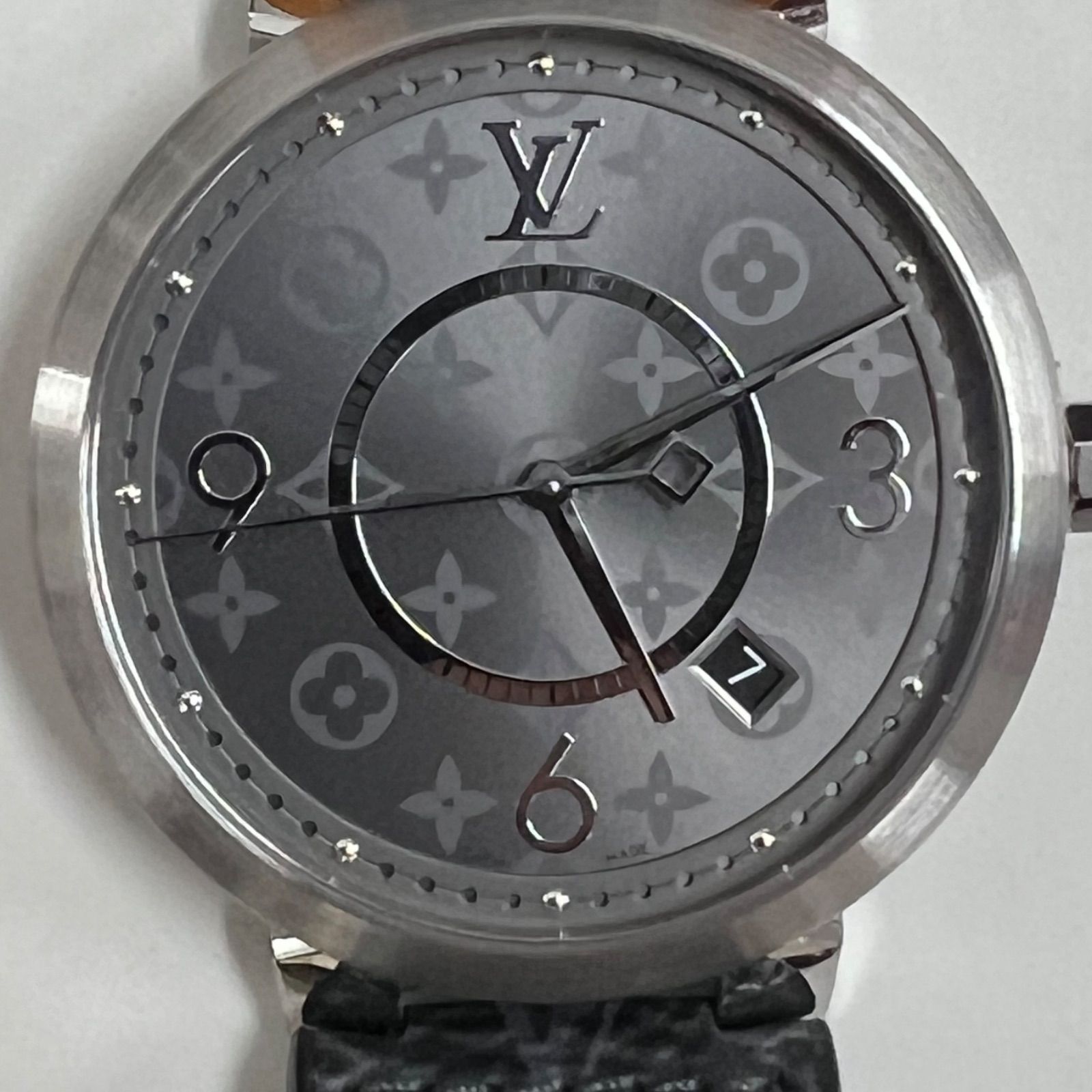 最終値下げ ルイヴィトン タンブール スリムエクリプス Q1DM0 メンス LOUIS VUITTON ルイヴィトン Q1DM0 タンブール スリム