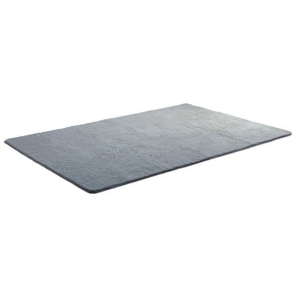 ふわふわシャギーラグ 約200×300cm XLサイズ ライトグレー 代引不可