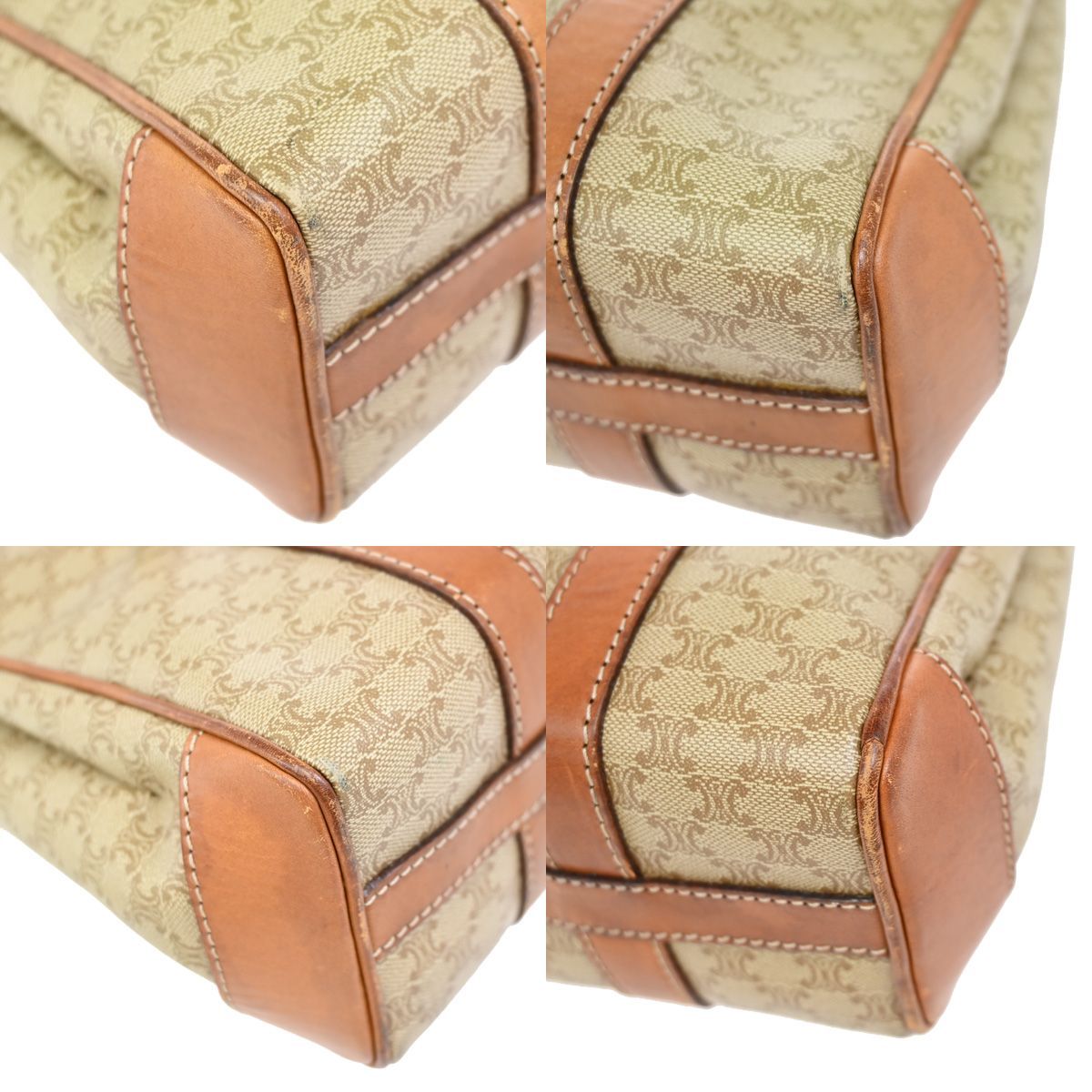CELINE セリーヌ ショルダーバッグ マカダム柄 PVCレザー