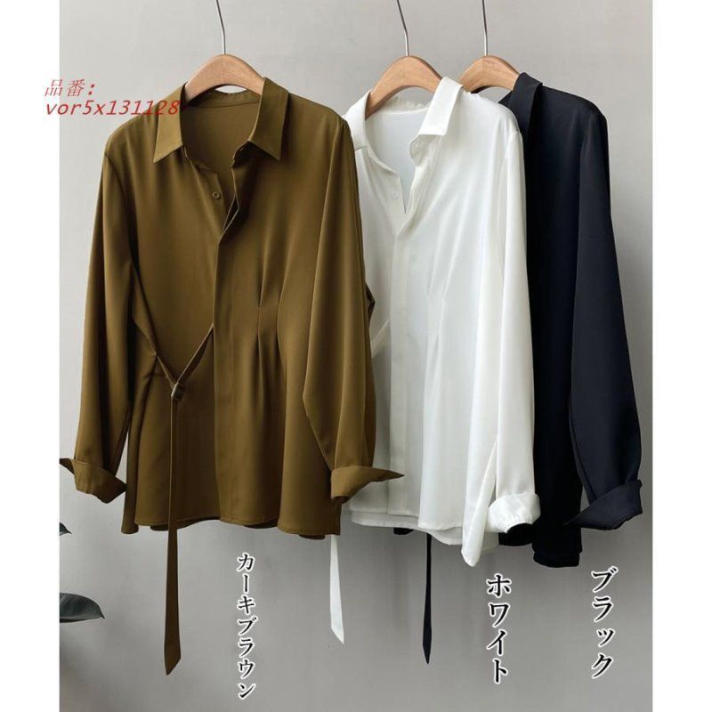 シャツブラウス 長袖 レディース 着やせ vor5x131128