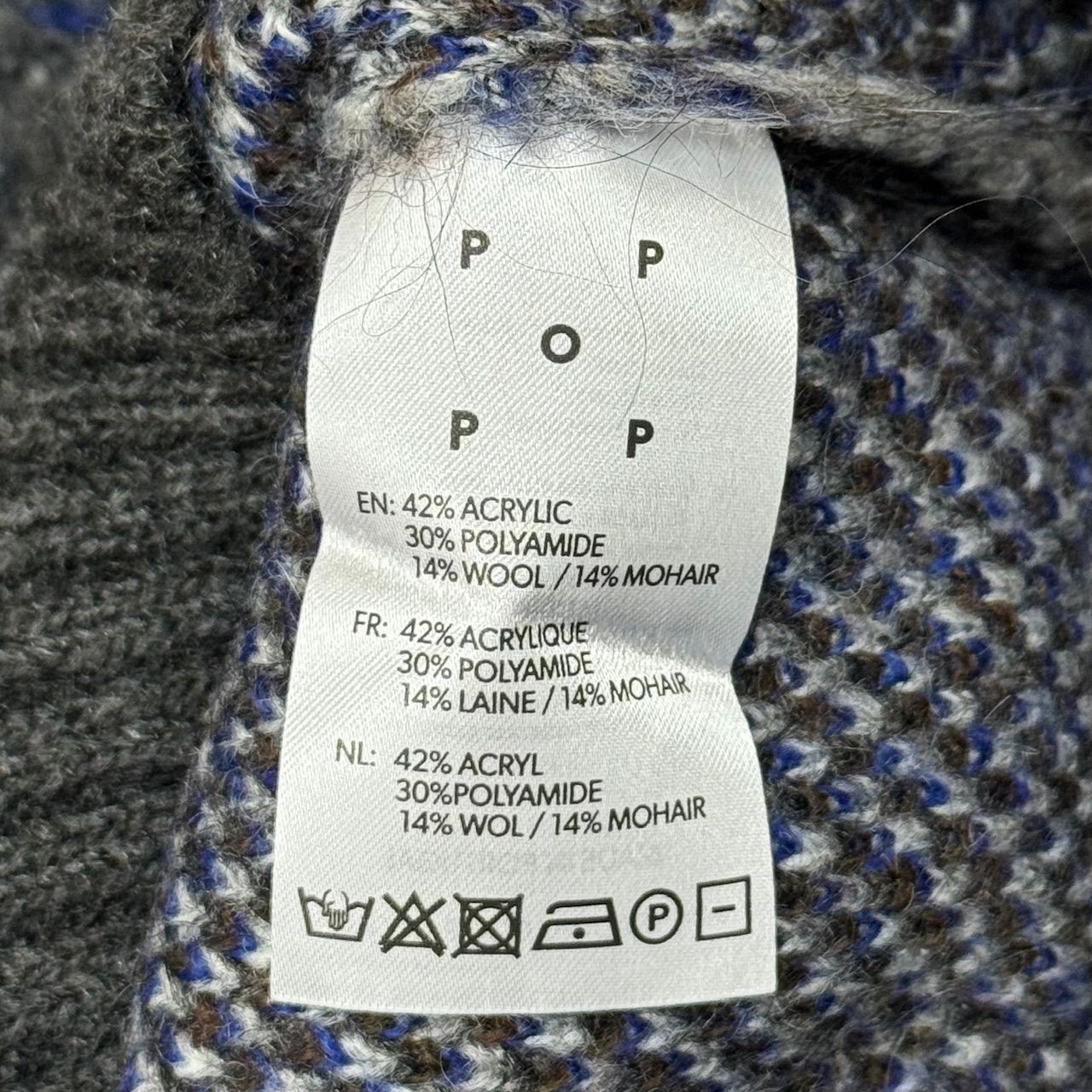 新品 POP TRADING COMPANY 22AW BURLINGTON KNITTED CREWNECK 