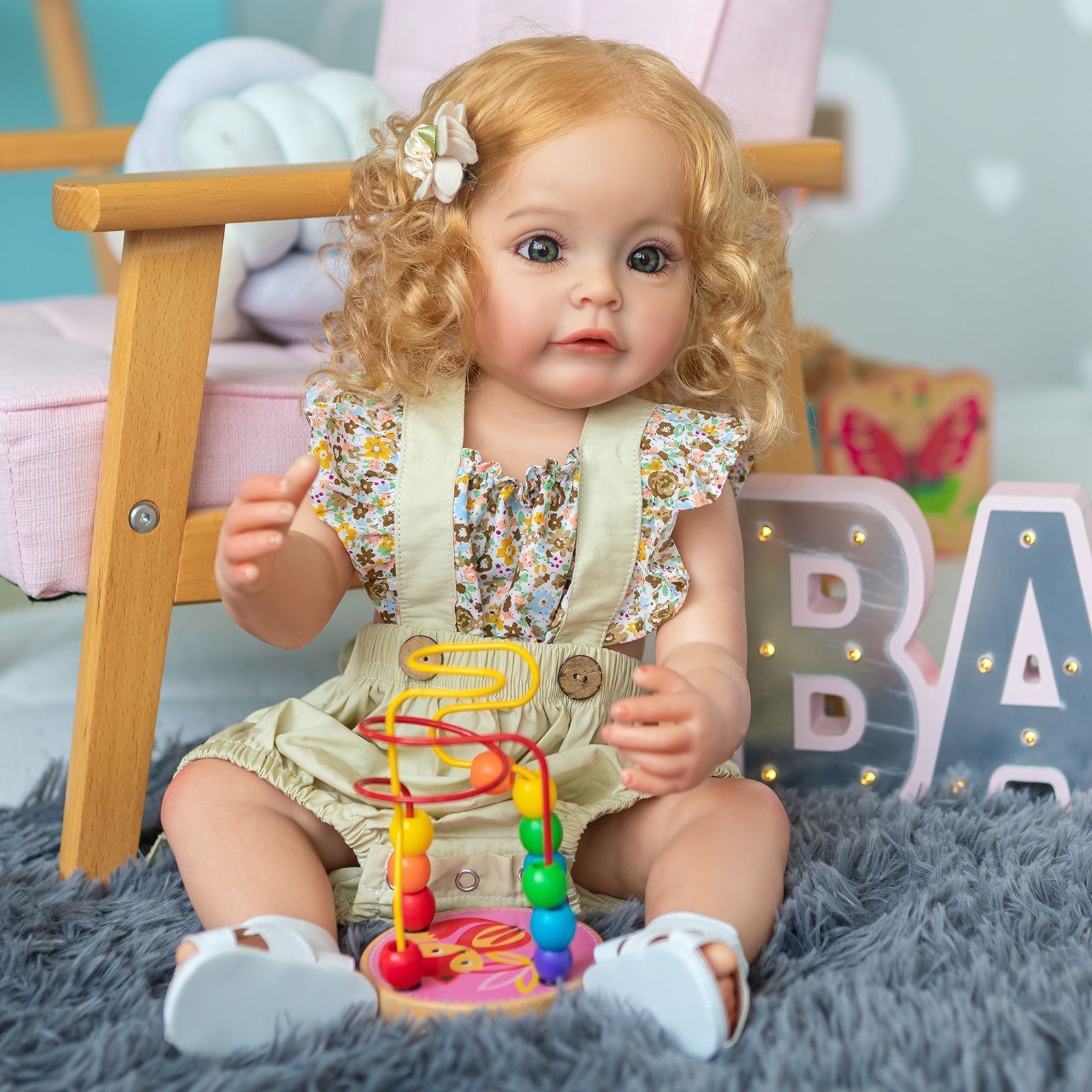 ★新品★リボーンドール 香り付きベビーちゃん女の子 55cm 赤ちゃん 人形 Reborn Doll 55cm 赤ちゃんリボーンドール