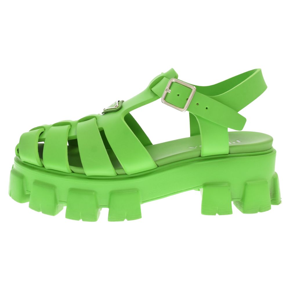 PRADA (プラダ) モノリス フォームラバーサンダル グリーン