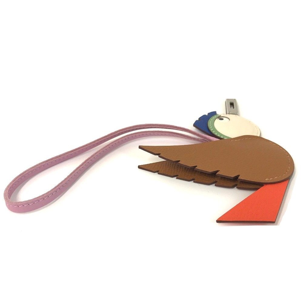 ❤未使用品❤バーディ 鳥さんチャーム ナタｘブルーブリュムｘローズ エルメス W ❤未使用品❤バーディ 鳥さんチャーム ナタxブルーブリュムxローズ