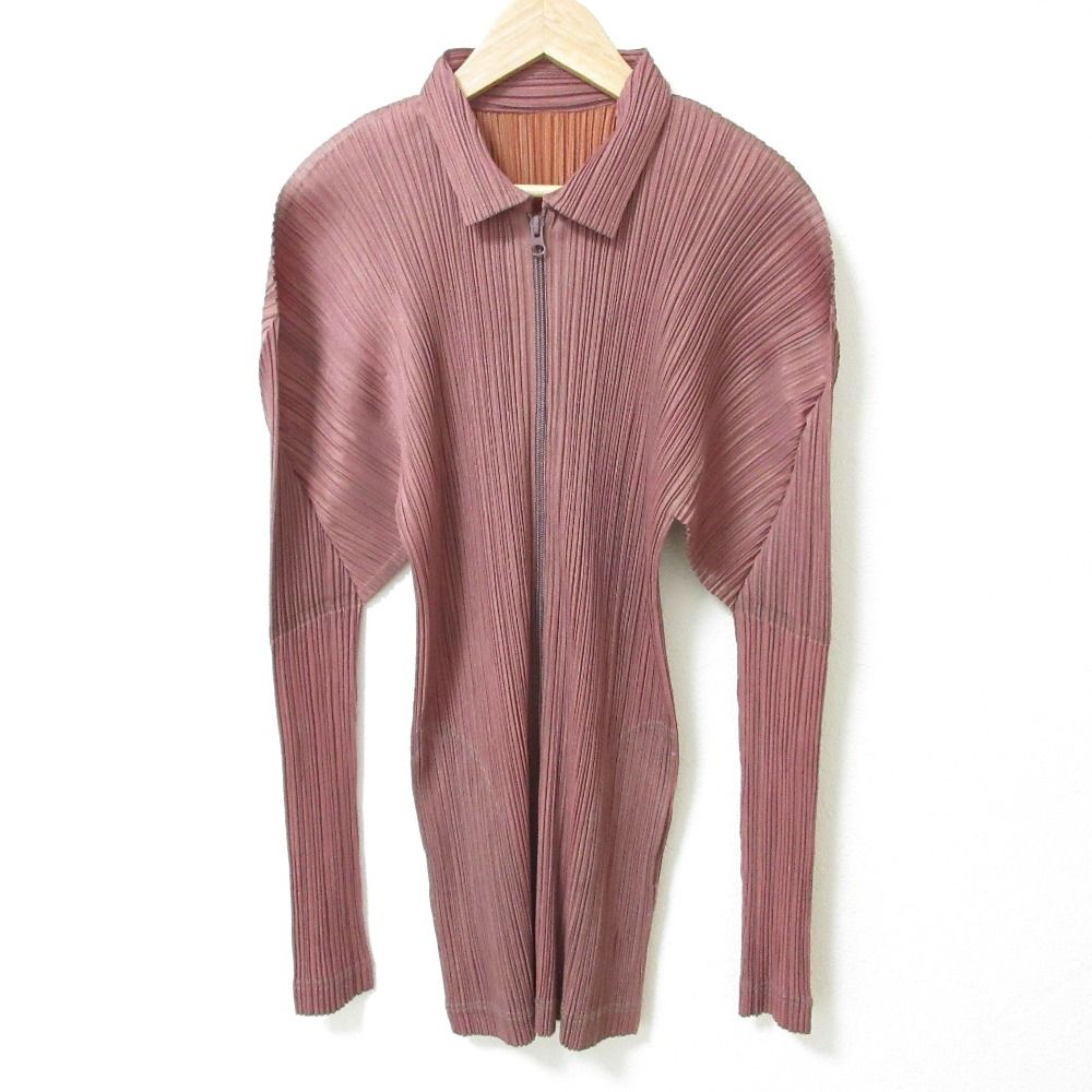 プリーツプリーズ　シャツジャケット 美品 PLEATS PLEASE ISSEY MIYAKE プリーツプリーズ イッセイ