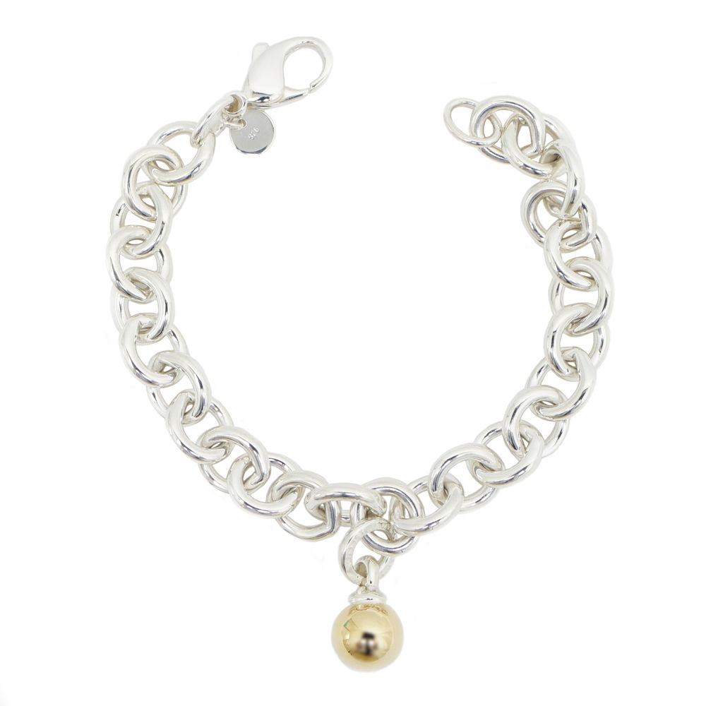 名東】ティファニー ボールダングル ブレスレット Ag925