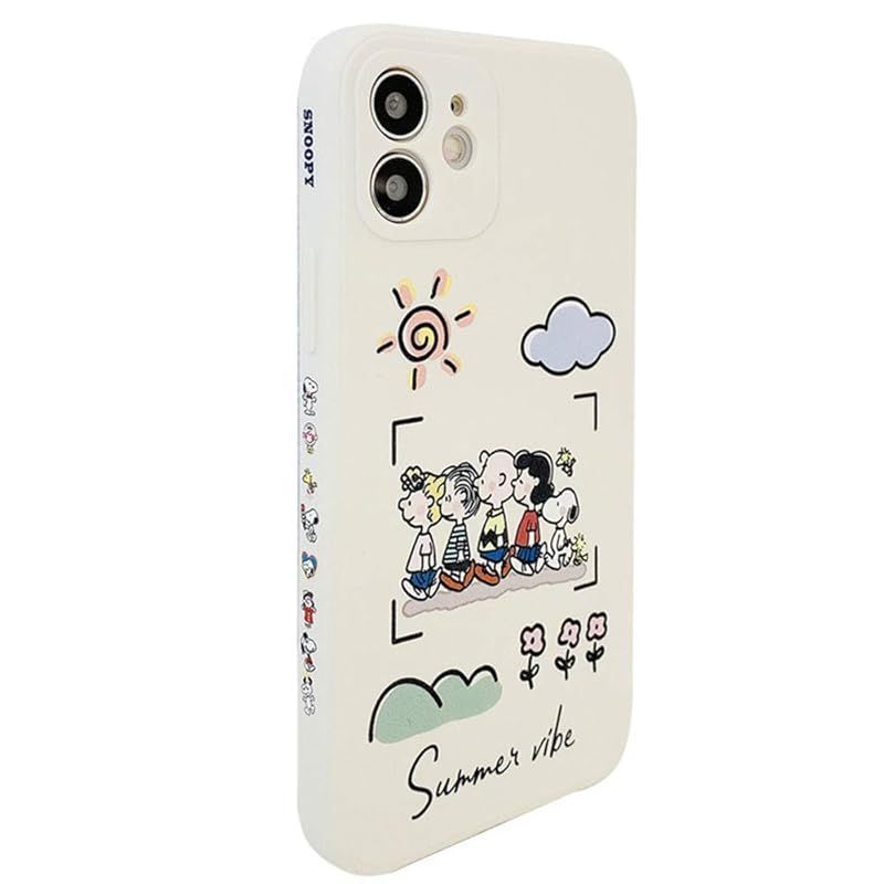 新品　スヌーピー iPhone12 mini 用 ケース スマホケース iphone12 mini 用ケース アイフォン12 ミニ 用 シリコンカバー レンズ保護 ワイヤ